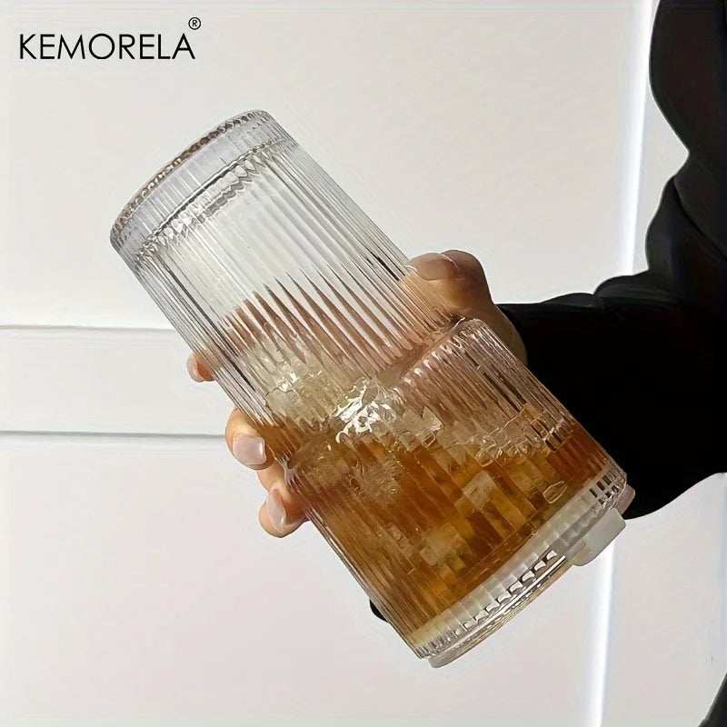 Copo de Café de Vidro TYESO 600ML com Tampa - Transparente