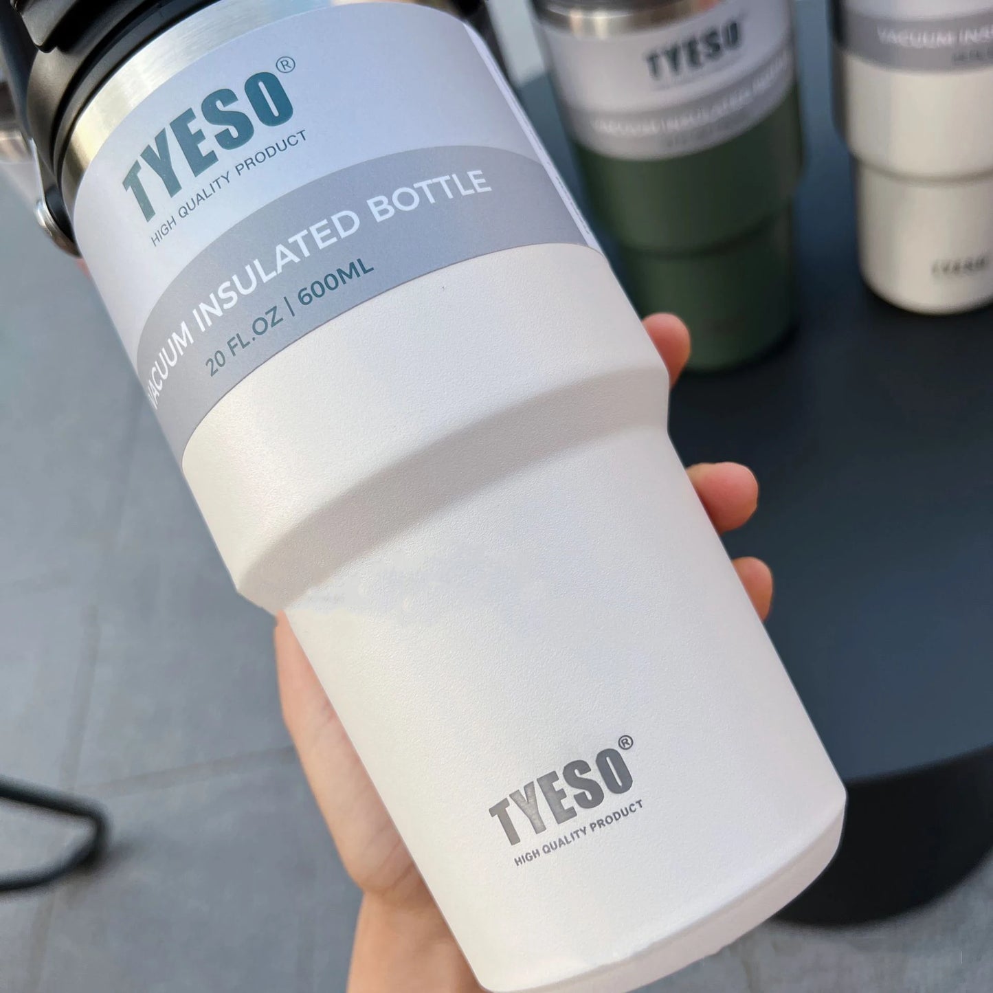 Tyeso Coffee Cup Double-Layer Thermal Water Bottle Insulation And Cold