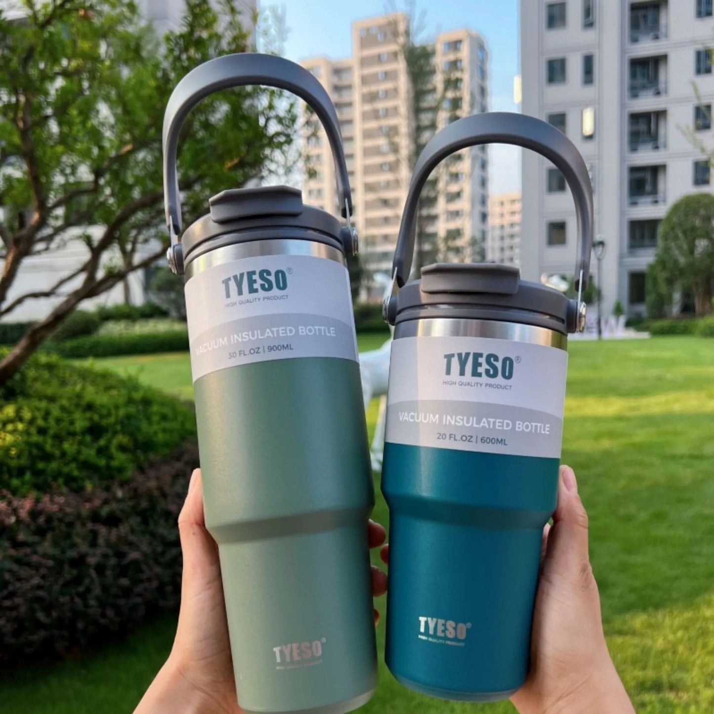 Tyeso Coffee Cup Double-Layer Thermal Water Bottle Insulation And Cold