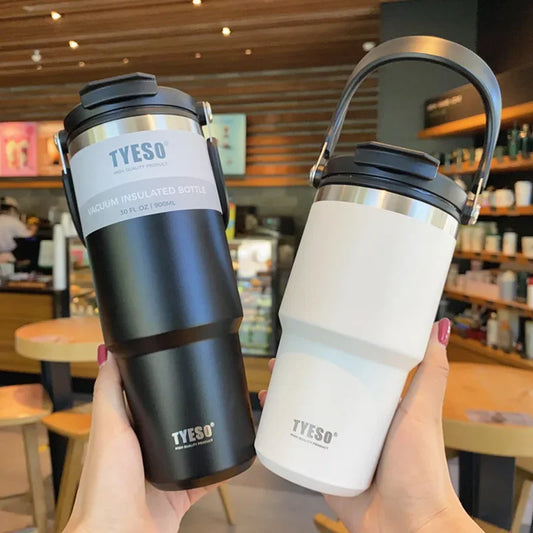 Tyeso Coffee Cup Double-Layer Thermal Water Bottle Insulation And Cold