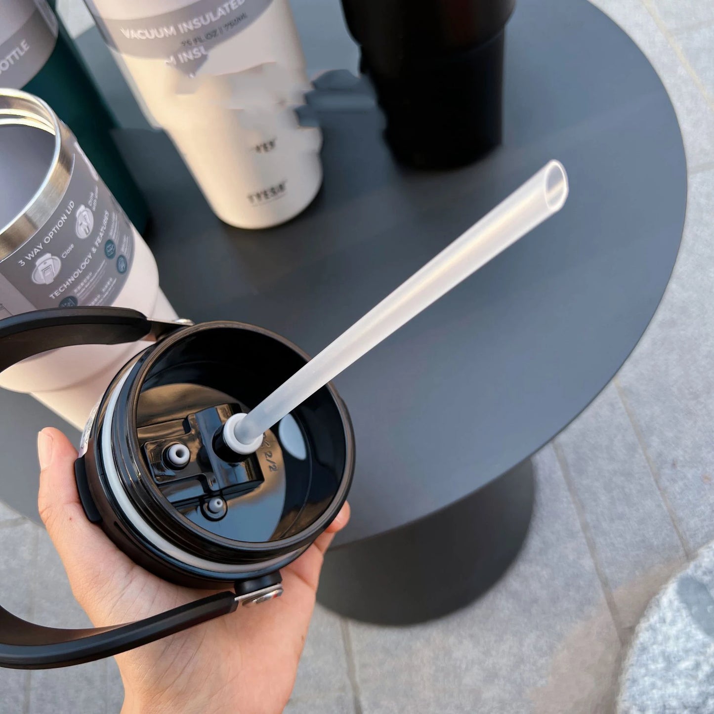 Tyeso Coffee Cup Double-Layer Thermal Water Bottle Insulation And Cold