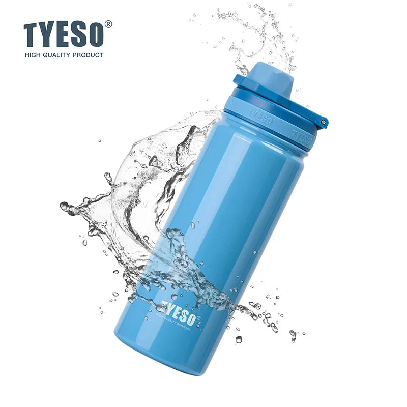 Tyeso Thermos Bottle Car Insulated Flask Water Tumbler for Outdoor Sports