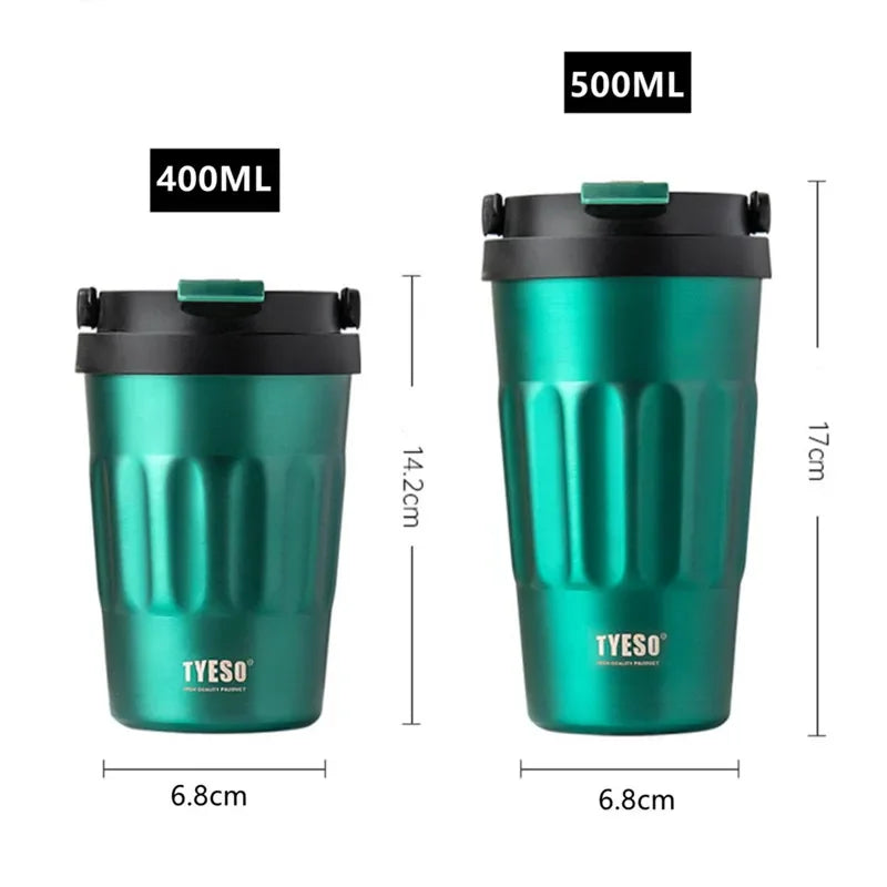 Garrafa Térmica TYESO 400ml/500ml - Aço Inoxidável Premium