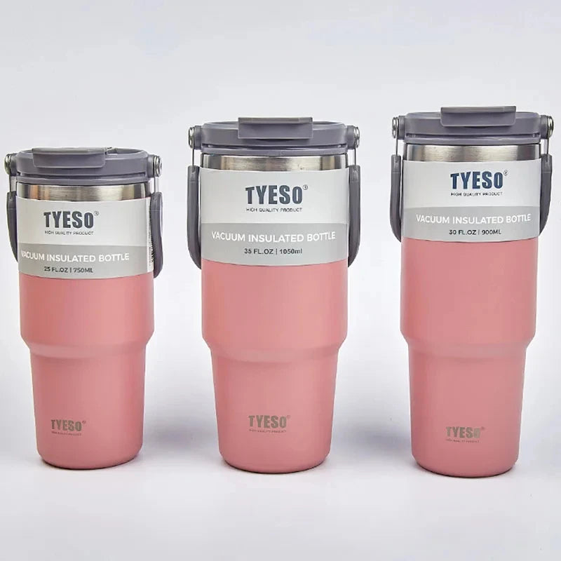 Tyeso Coffee Cup Double-Layer Thermal Water Bottle Insulation And Cold
