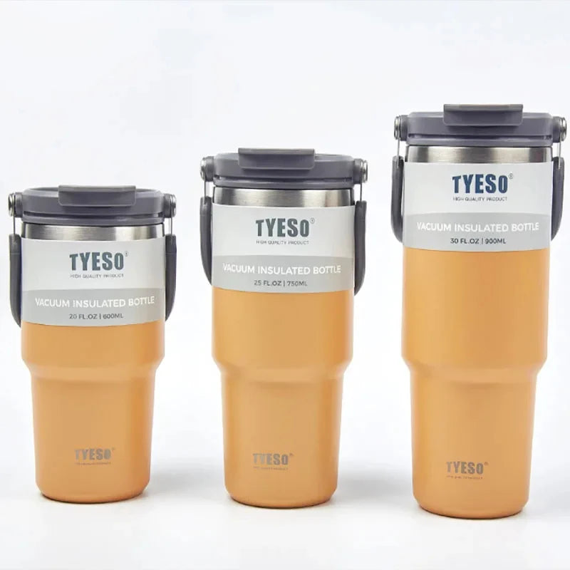 Tyeso Coffee Cup Double-Layer Thermal Water Bottle Insulation And Cold