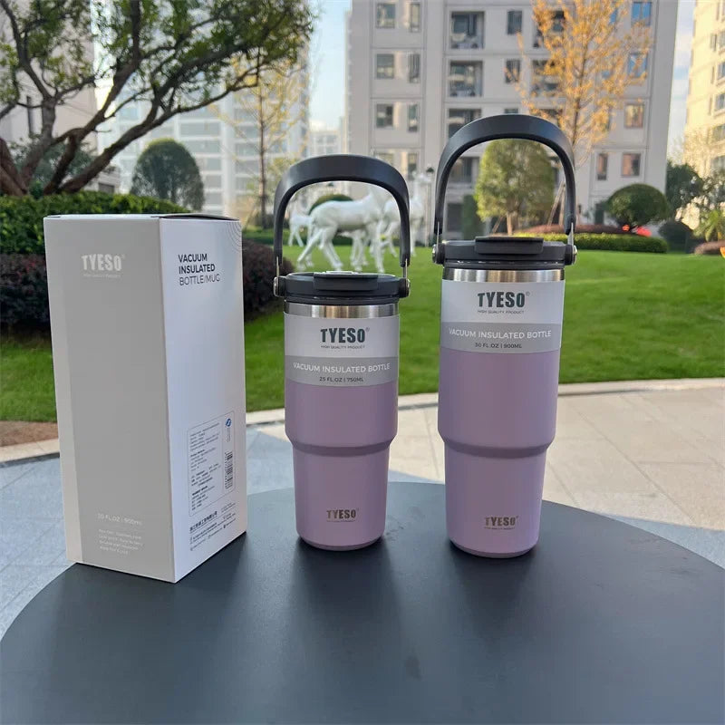 Tyeso Coffee Cup Double-Layer Thermal Water Bottle Insulation And Cold