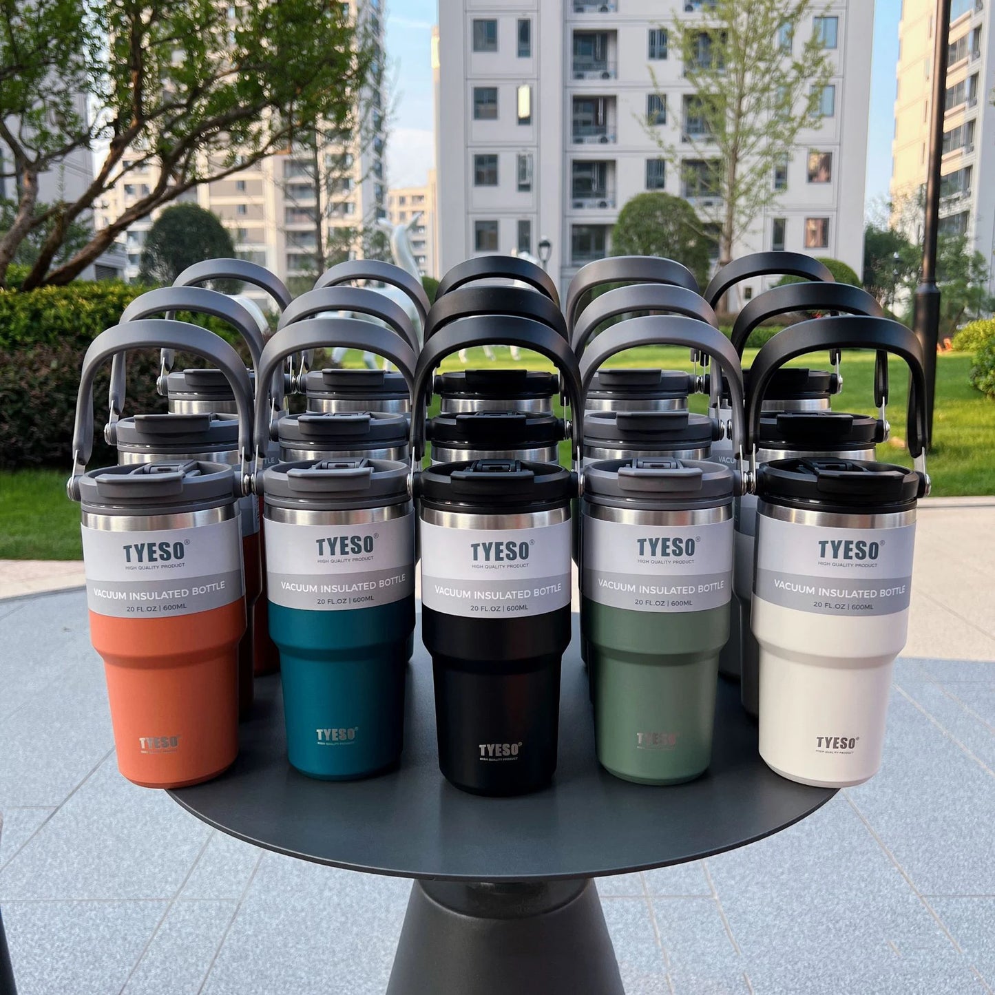 Tyeso Coffee Cup Double-Layer Thermal Water Bottle Insulation And Cold