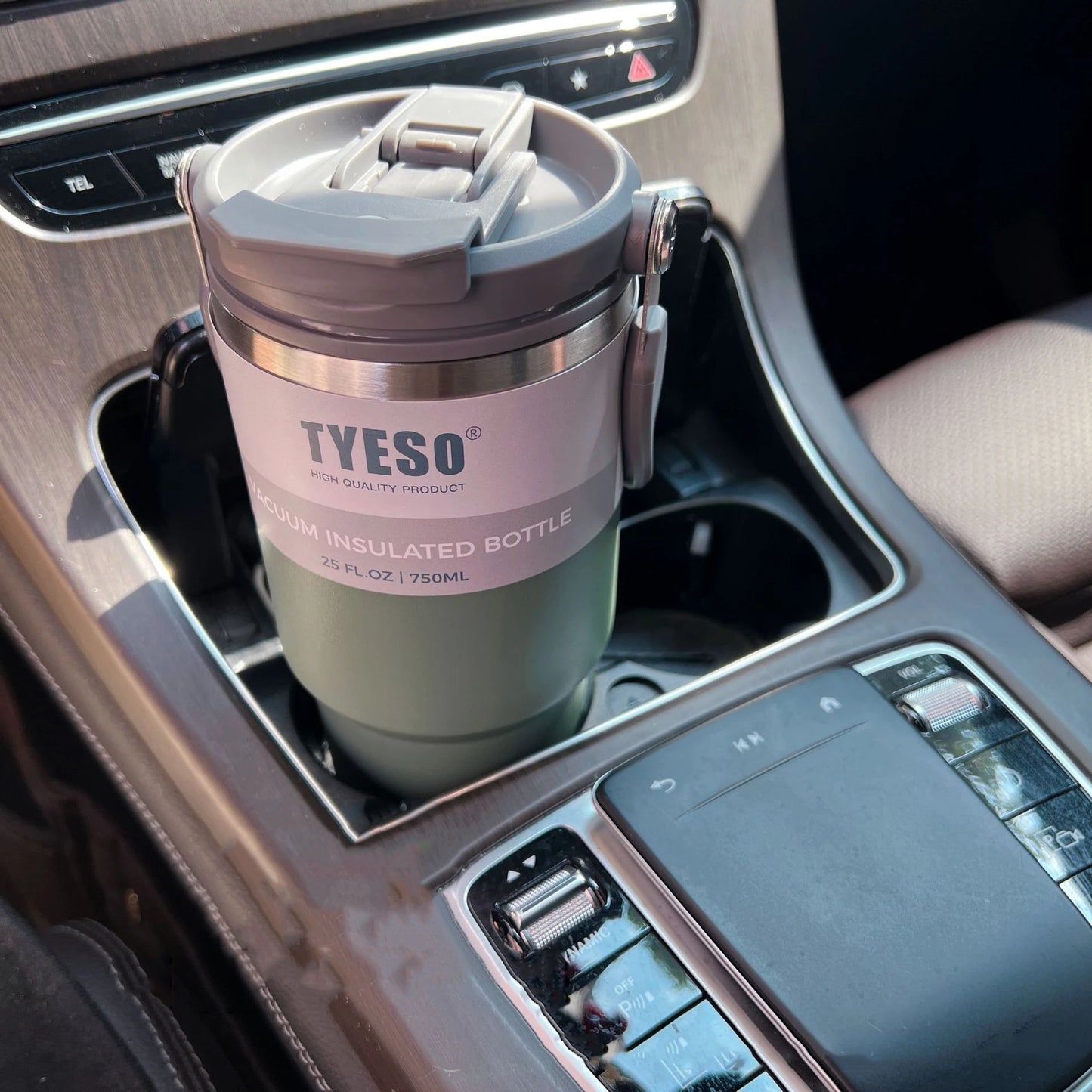 Tyeso Coffee Cup Double-Layer Thermal Water Bottle Insulation And Cold