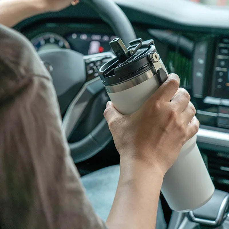 Tyeso Coffee Cup Double-Layer Thermal Water Bottle Insulation And Cold